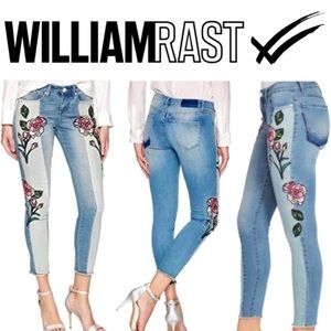 William Rast Embroidery Floral Jeans